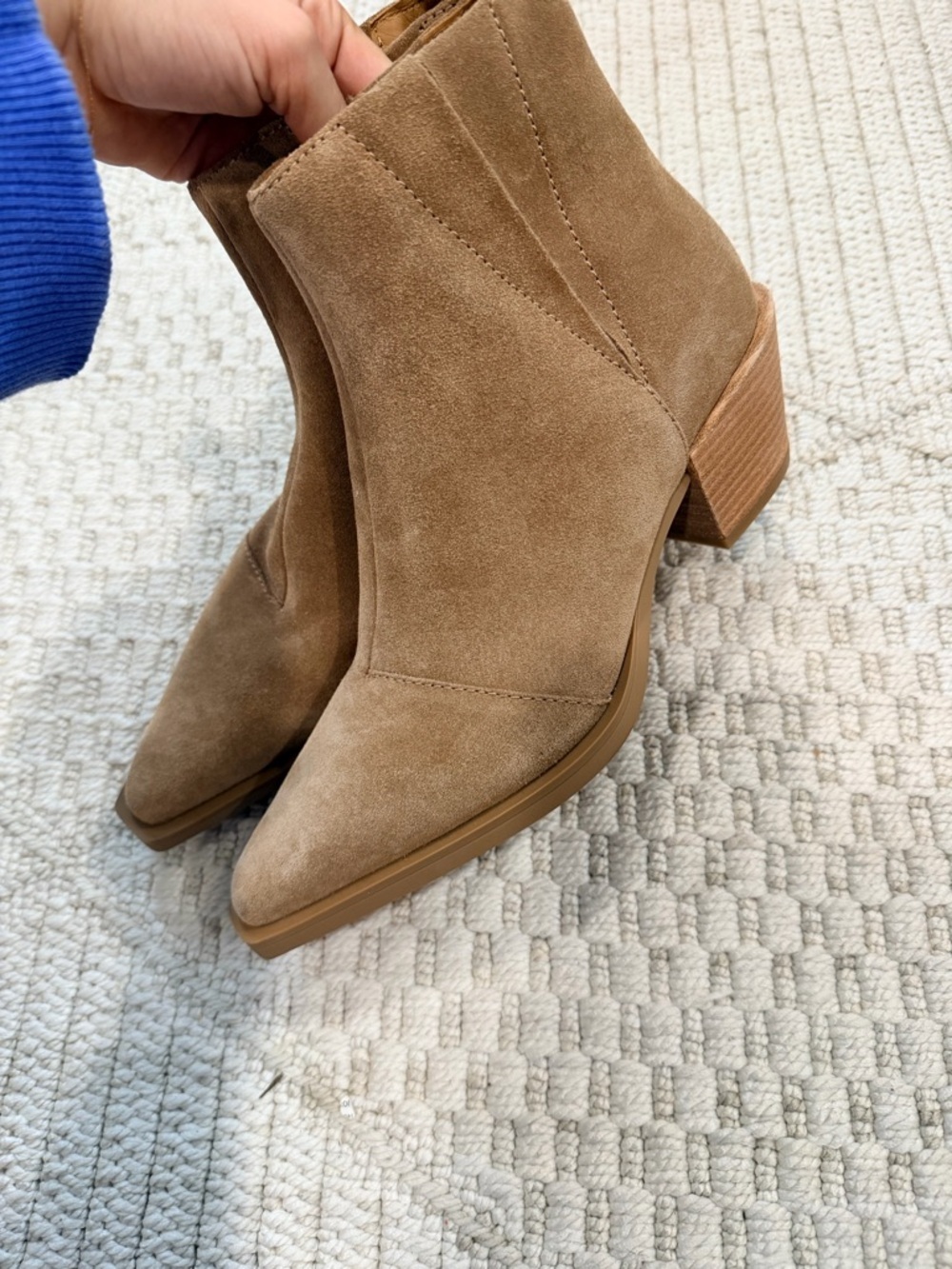 Rag & Bone Dart Suede Pull-On Ankle Booties - Picture 6 of 9